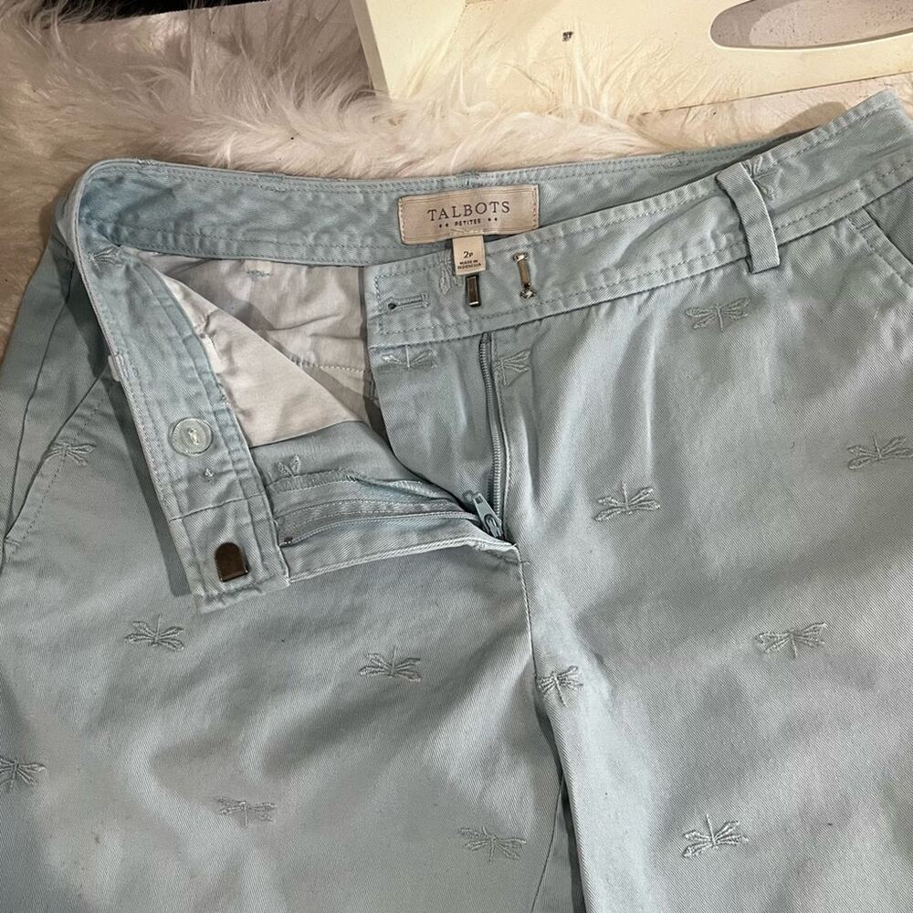 Talbots Cotton Chino Classic Straight Fit Dragonfly Preppy Walking Shorts 2P - Picture 13 of 16